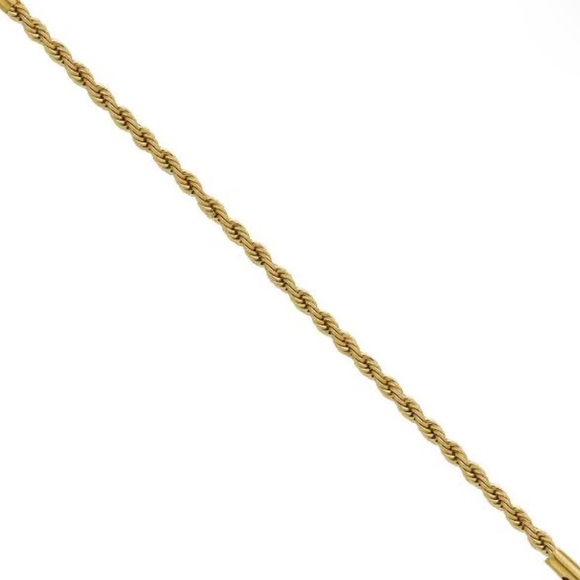 Rope chain gold anklet - Picture 2 of 3